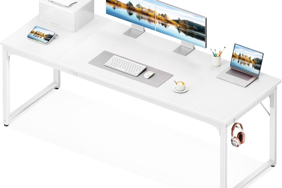 Transform Your Workspace: Coleshome 71-Inch Modern Computer Desk Review