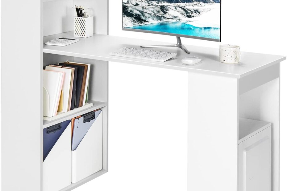 Transform Your Workspace: Tangkula White Computer Desk Review