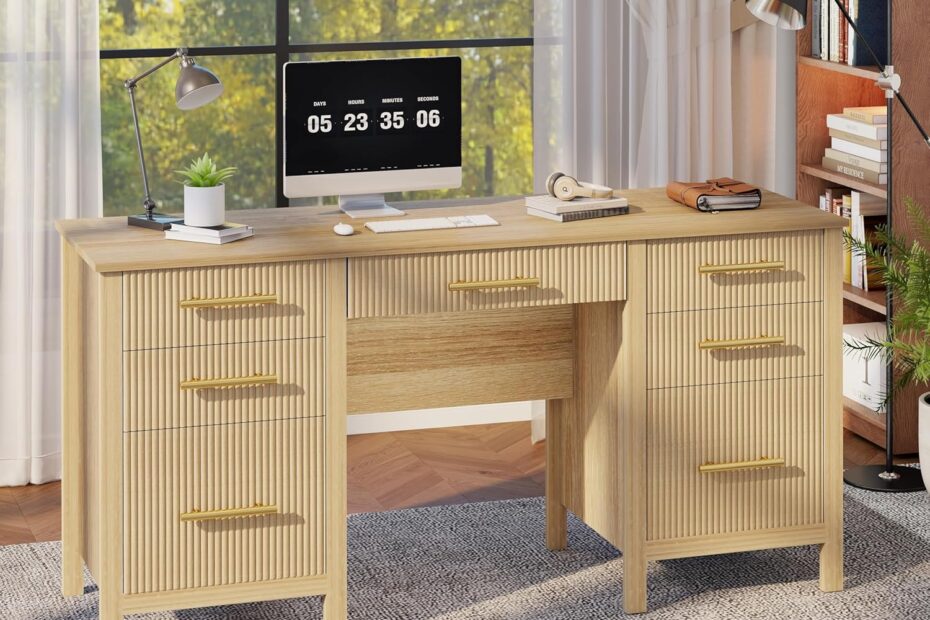 Transform Your Workspace: The Ultimate 60" Oak Executive Desk Review