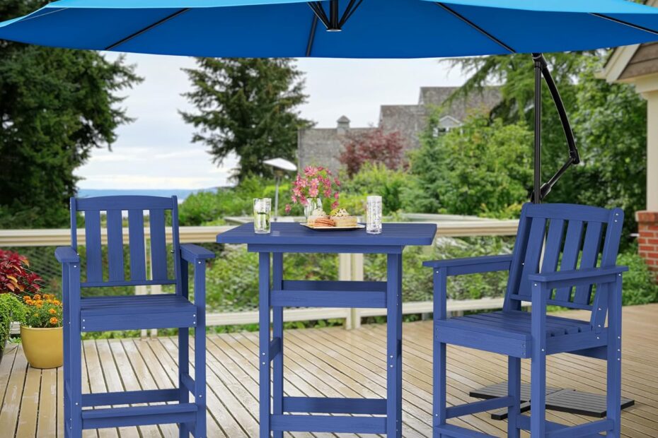 Ultimate Comfort: Adirondack Chairs & Table Set for Your Outdoor Oasis