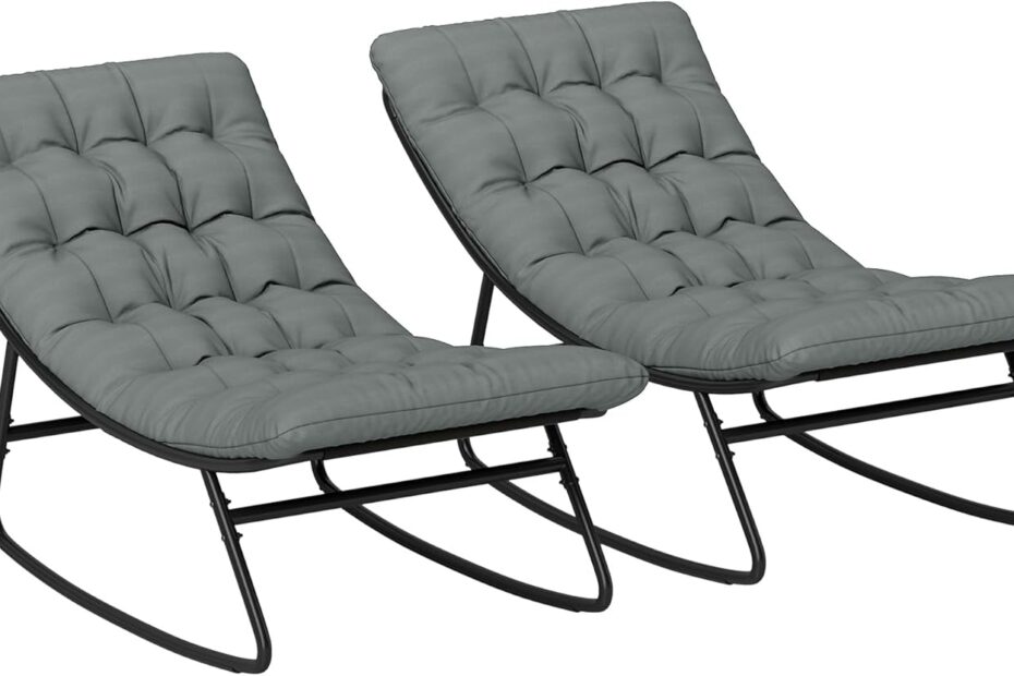 Ultimate Comfort: Outsunny Rocking Chairs Set for Your Patio Paradise!
