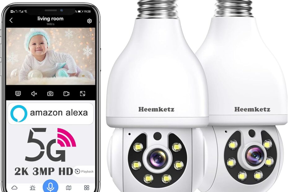 Ultimate Home Security: Review of the 2K Light Bulb Camera with 360° View & Night Vision