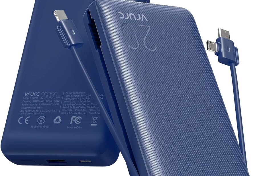 Ultimate Power on the Go: VRURC 20000mAh Portable Charger Review