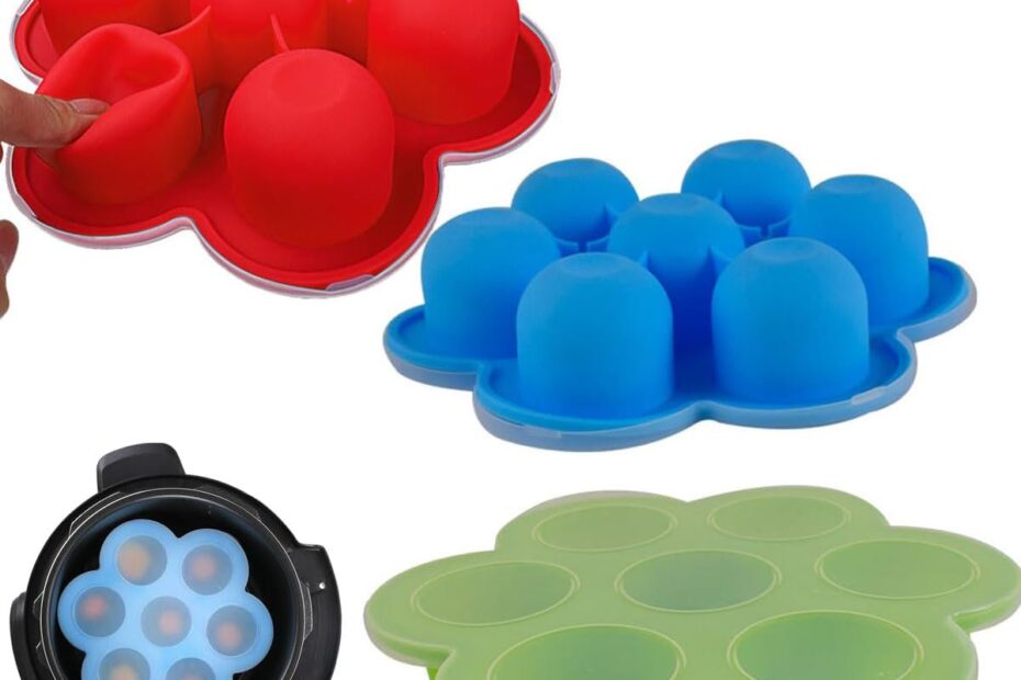 Unlock Perfectly Cooked Meals: 3 Pack Silicone Egg Bites Mold for Air Fryers & Pressure Cookers