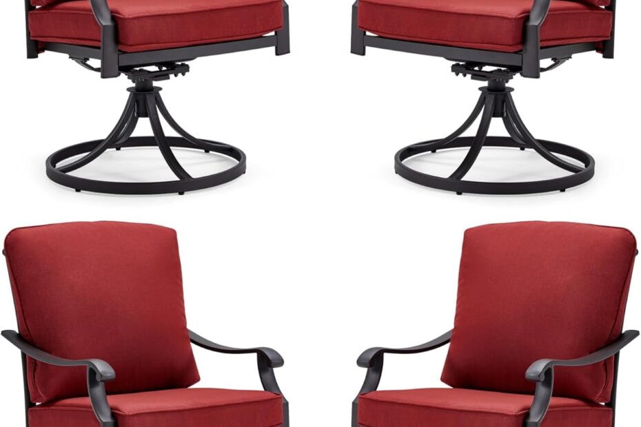 Unwind in Style: MELLCOM Heavy Duty Patio Swivel Chair Set Review