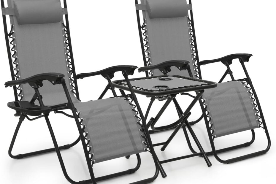 Unwind in Style: MoNiBloom's 3-Piece Zero Gravity Chair Set Reviewed!