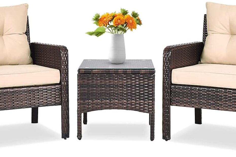 Unwind in Style: Tangkula 3 Piece Outdoor Patio Furniture Set Review
