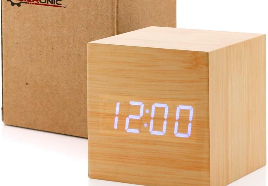Wake Up Bright: Review of the Stylish Digital Bamboo Alarm Clock