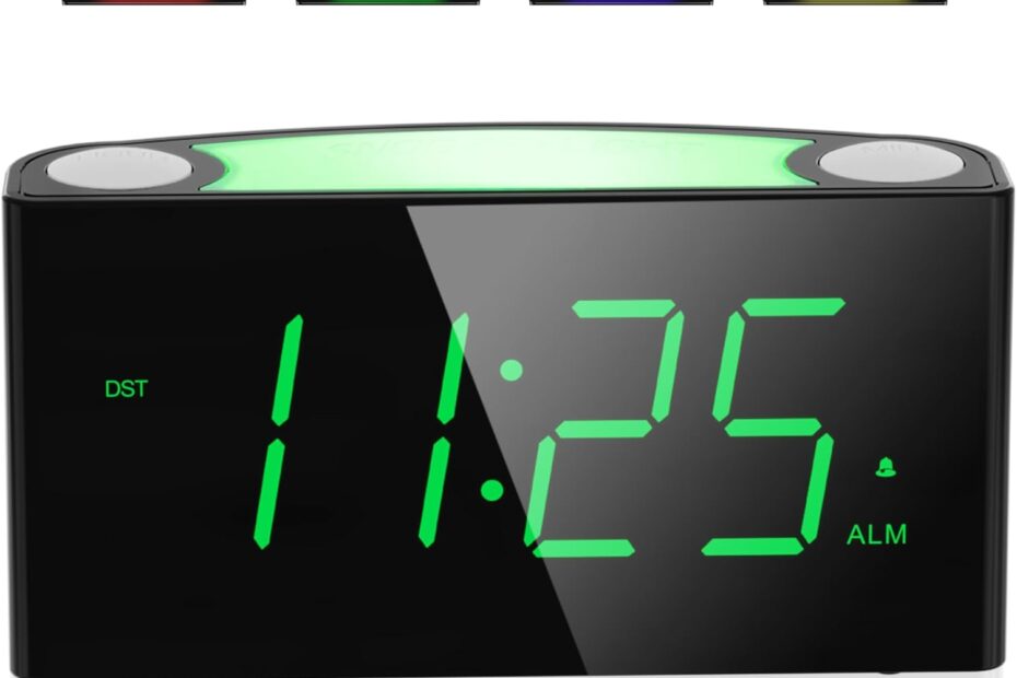 Wake Up Bright: The Ultimate Digital Alarm Clock for Heavy Sleepers!