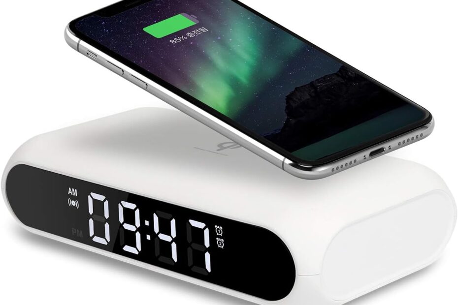 Wake Up in Style: Mooas Qi Wireless Charging Slim Mirror Desk Clock Review