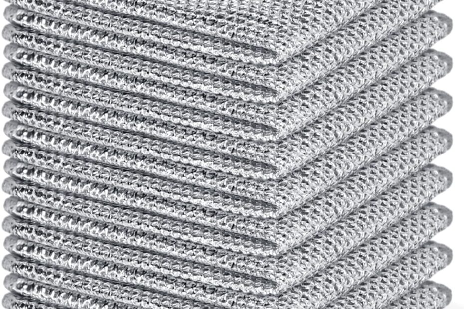 10PCS Non-Scratch Steel Wool Dishcloths: Your Ultimate Kitchen Cleaning Companion!