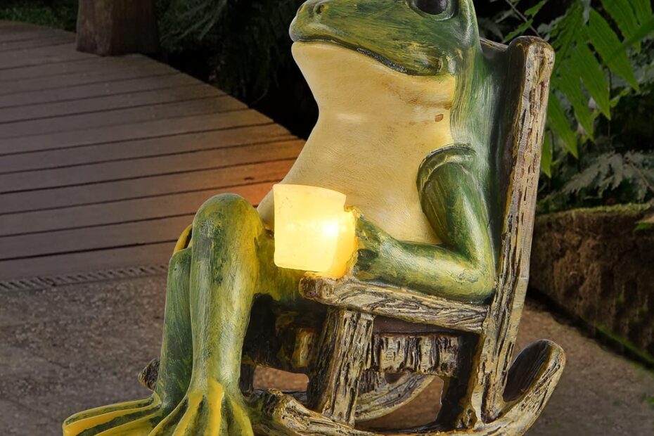 Brighten Your Garden: The Perfect Solar Frog Statue for Fall and Halloween!