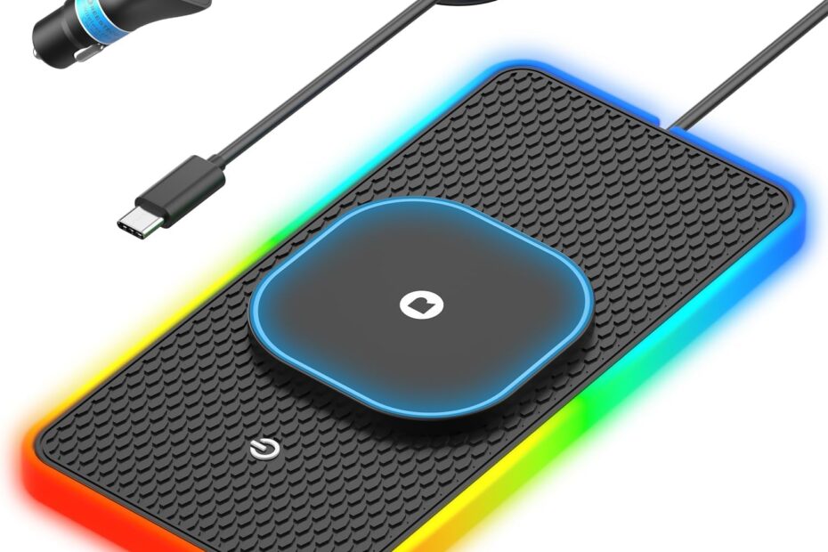 Charge in Style: Review of the RGB Wireless Car Charging Pad for Magsafe