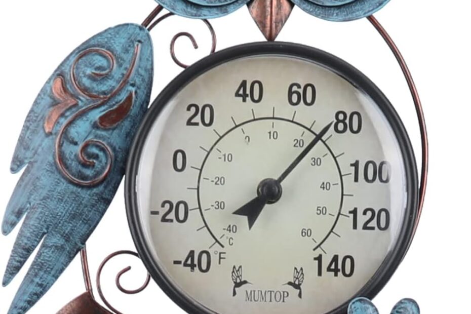Charming Outdoor Chic: MUMTOP Owl Garden Thermometer Review