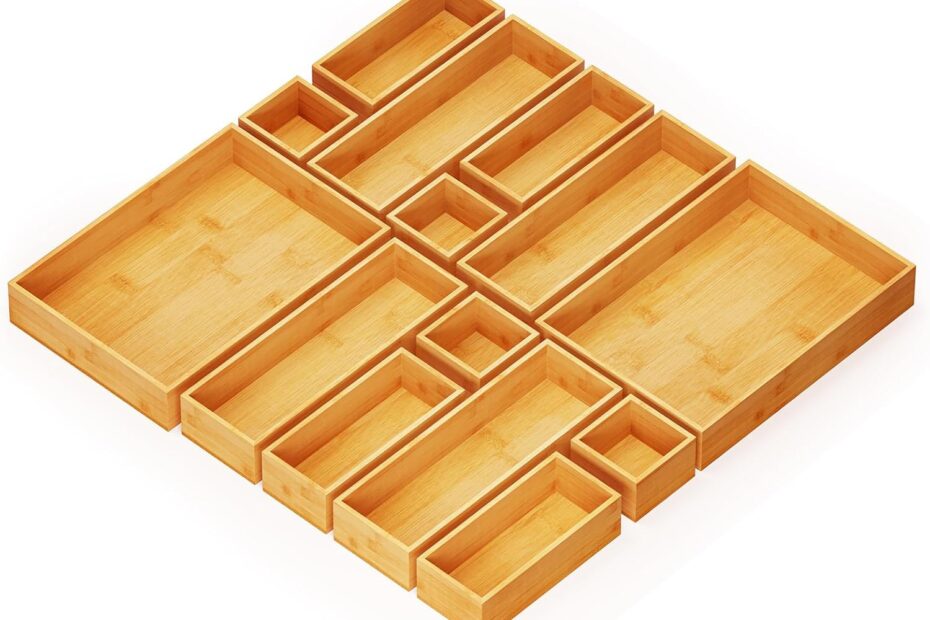 Declutter Your Space: The Ultimate 14-Piece Bamboo Drawer Organizer Set Review