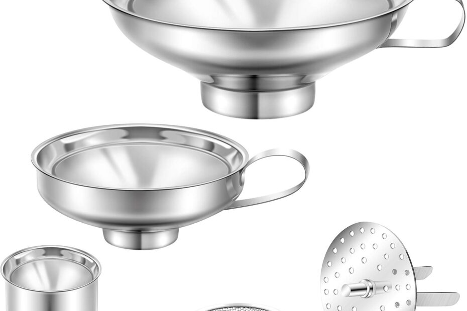 Elevate Your Canning Game: Review of the Shappy 5-Piece Stainless Steel Funnel Set