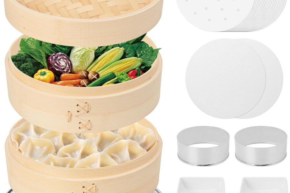 Elevate Your Cooking: The Ultimate 10-Inch Bamboo Steamer Basket for Perfect Dumplings!