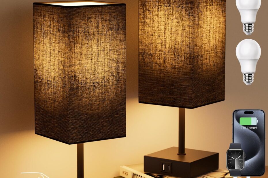 Elevate Your Nightstand: Review of Sailstar Touch Bedside Lamps Set with USB Charging