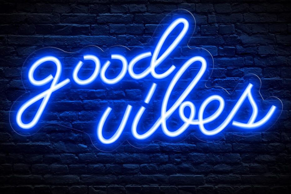 Elevate Your Space: Review of the Blue Good Vibes Neon Sign