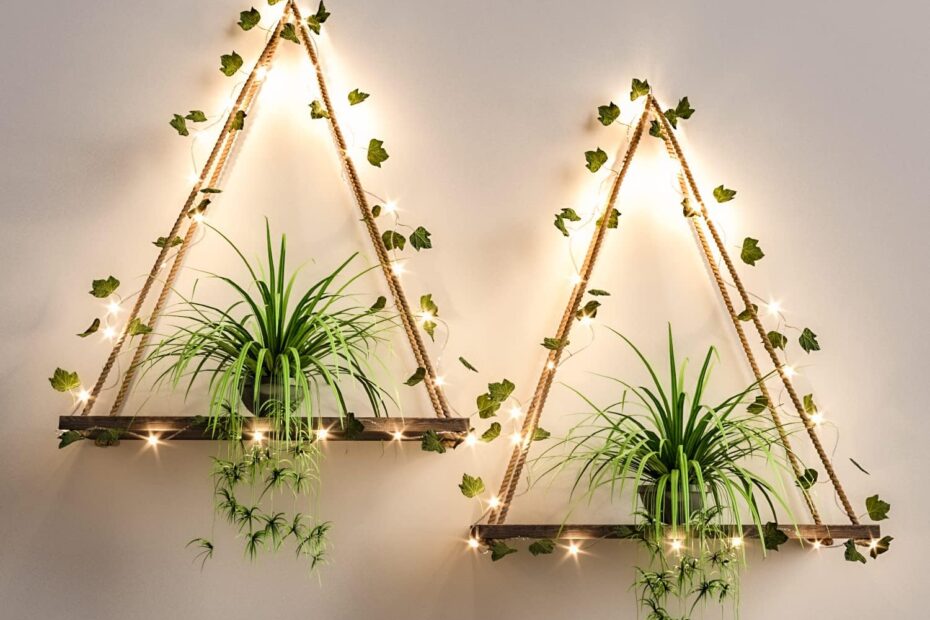 Elevate Your Space: RICHER HOUSE Macrame Shelf & LED Ivy Wall Decor Review