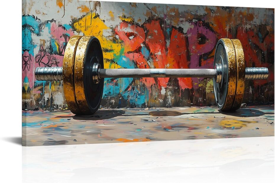 Elevate Your Workout Space: VANSEEING Graffiti Gym Wall Art Review