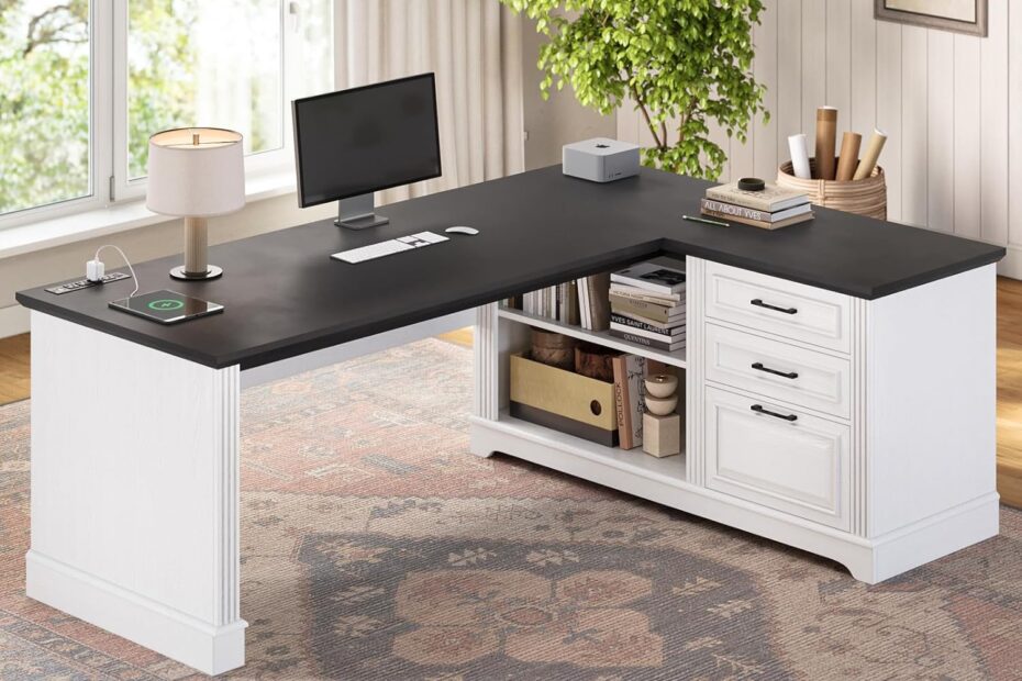 Elevate Your Workspace: A Review of the SEDETA Farmhouse 61" L Shaped Desk