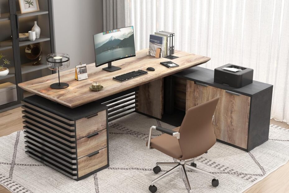 Elevate Your Workspace: Review of the 70.87In L Shaped Executive Standing Desk