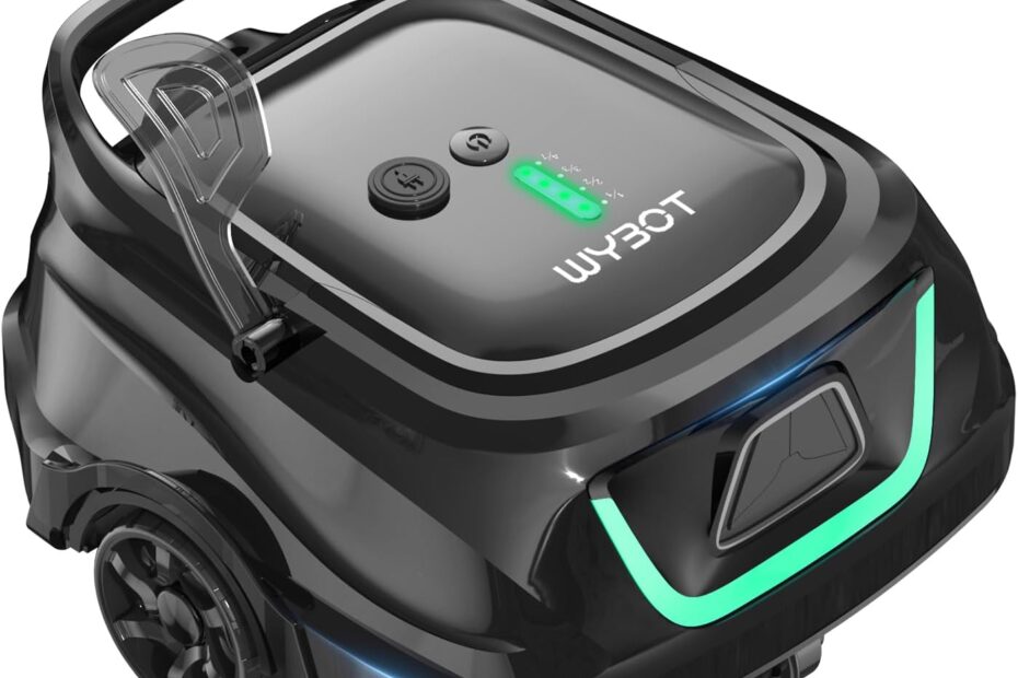 Experience Effortless Pool Cleaning with the 2025 Upgraded WYBOT A1 Robotic Vacuum!