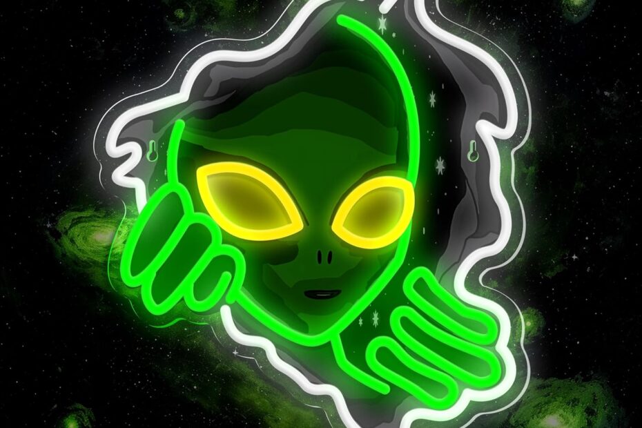 Glow Up Your Space: The Must-Have Alien Neon Sign for Ultimate Decor