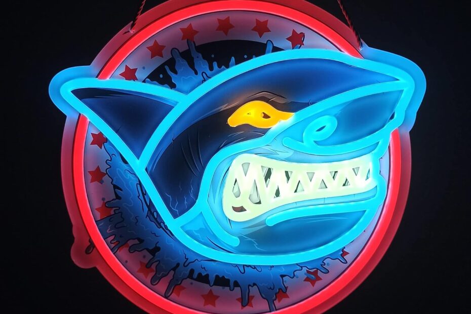 Glow Up Your Space: The Ultimate Review of Shark Neon Sign Art for Party Vibes!