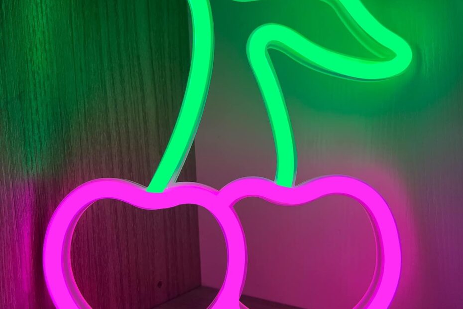 Glow-Up Your Space: Review of Cherry Neon Sign for Kids and More!