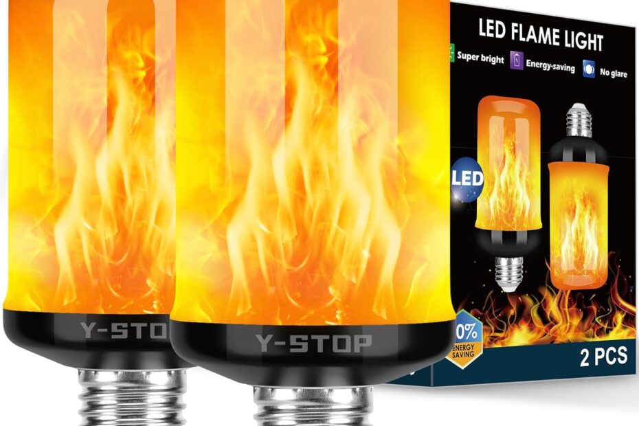 Ignite Your Halloween Spirit: Y-STOP LED Flame Light Bulbs Review