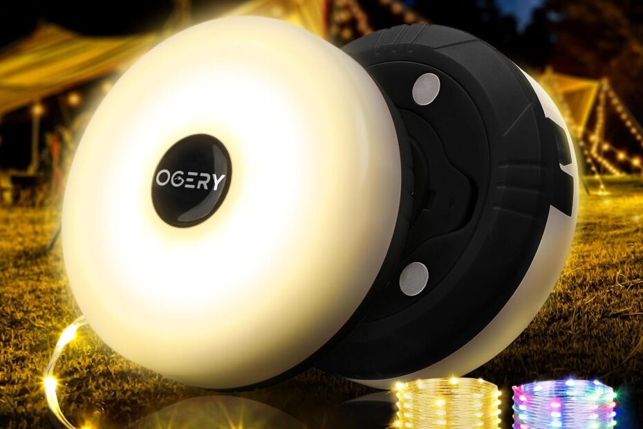 Illuminate Your Adventure: OGERY 2-Pack Rechargeable Camping String Lights Review