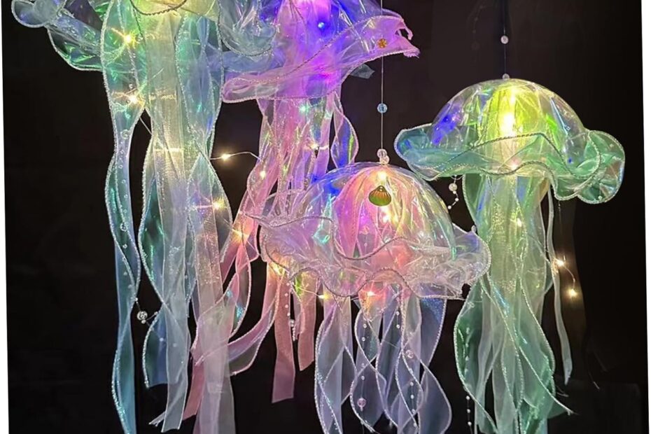 Illuminate Your Celebrations: Review of 4Pcs Jellyfish Lanterns!