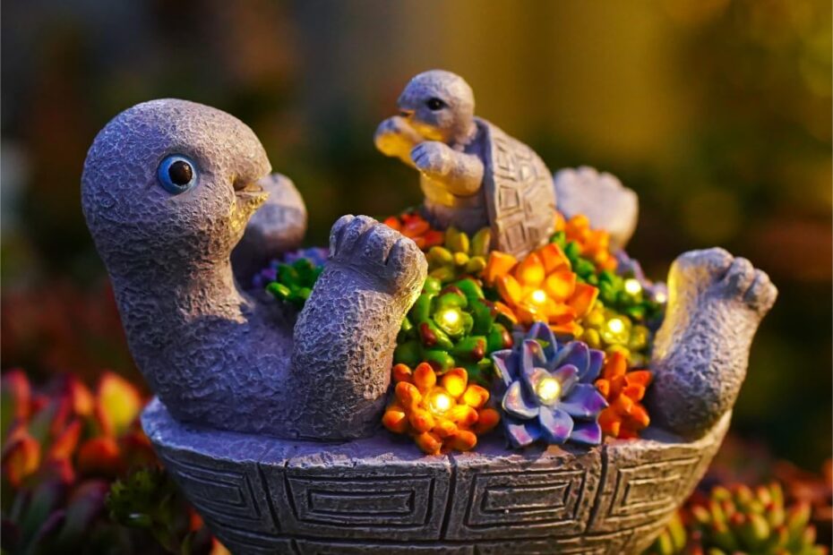 Illuminate Your Garden: Adorable Solar Turtle Figurines Review