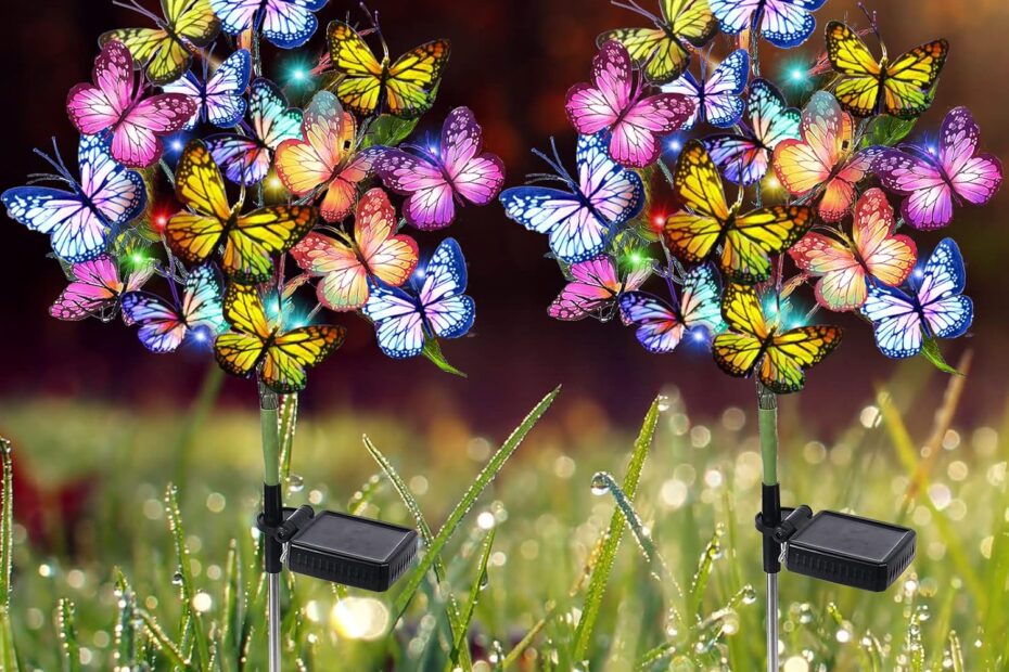 Illuminate Your Garden: Review of Solar Garden Lights with Butterfly Flair