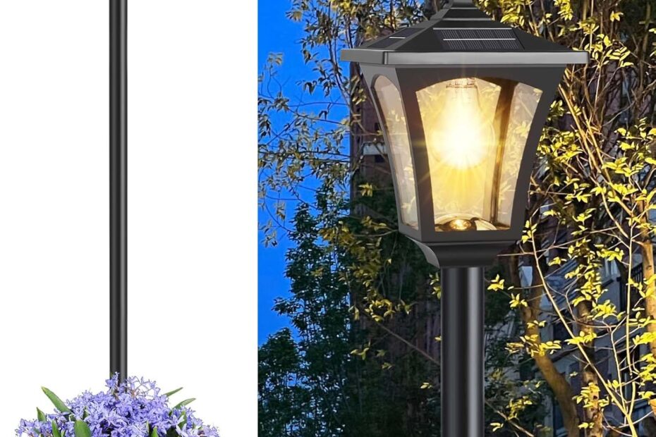 Illuminate Your Garden: Review of the 72" Solar Lamp Post with Planter