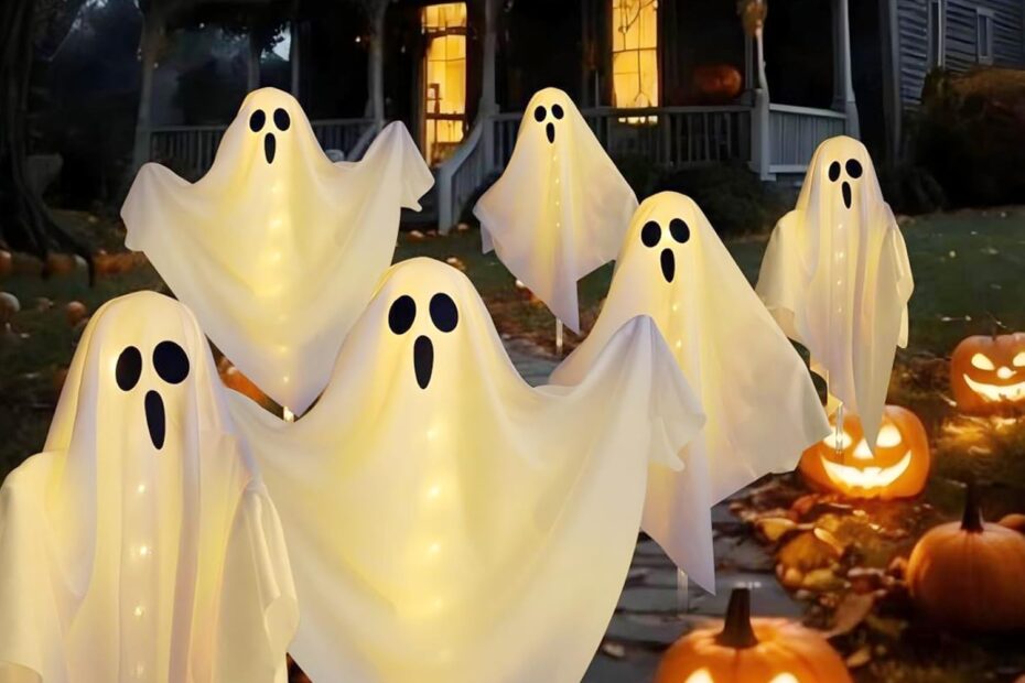 Illuminate Your Halloween: 3-Pack Solar Ghost Decorations Review!