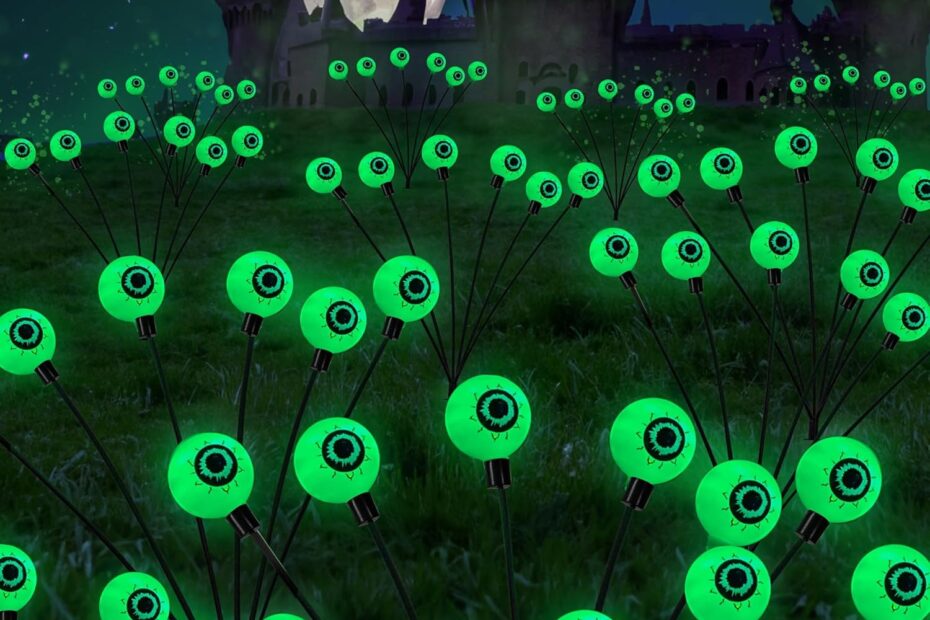 Illuminate Your Halloween: Review of Dazzle Bright 36LED Solar Eyeball Pathway Lights