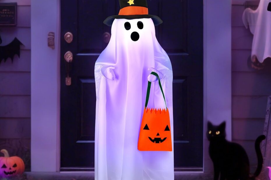 Illuminate Your Halloween: Review of the Light Up Ghost and Jack O' Lantern Decoration