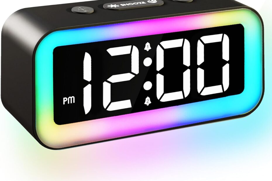 Illuminate Your Mornings: The Ultimate Colorful LED Alarm Clock!
