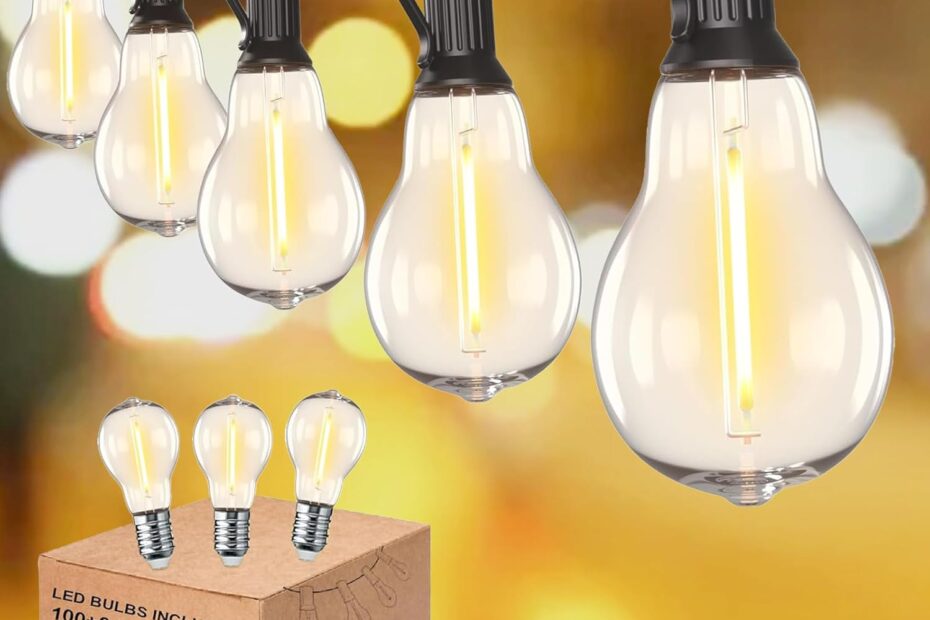 Illuminate Your Outdoors: 100FT Waterproof LED String Lights Review