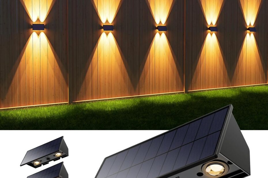 Illuminate Your Outdoors: 4 Pack Solar Powered LED Wall Lights Review