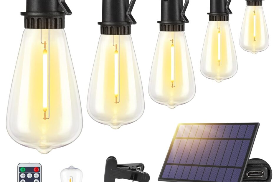 Illuminate Your Outdoors: 48FT Solar String Lights Review
