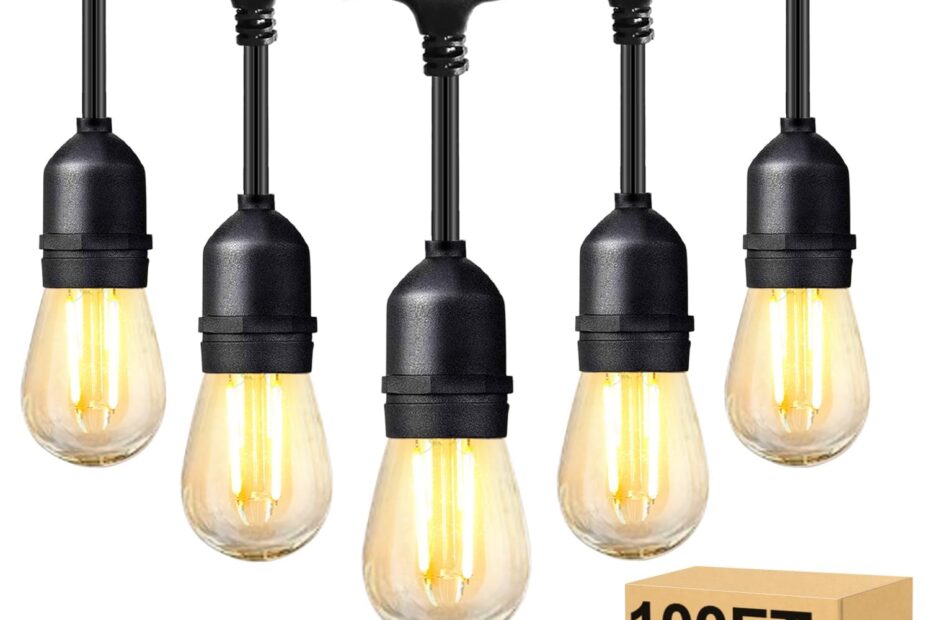 Illuminate Your Outdoors: BRIMAX 100FT Patio String Lights Review!