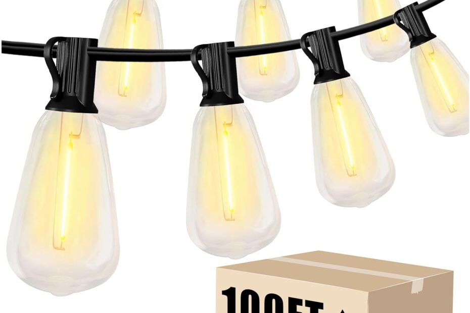 Illuminate Your Outdoors: DAYBETTER 100FT Waterproof String Lights Review
