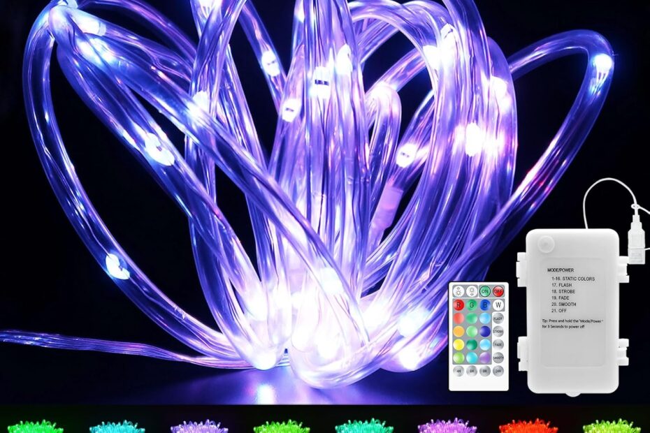 Illuminate Your Outdoors: echosari 53Ft Color-Changing LED Rope Lights Review