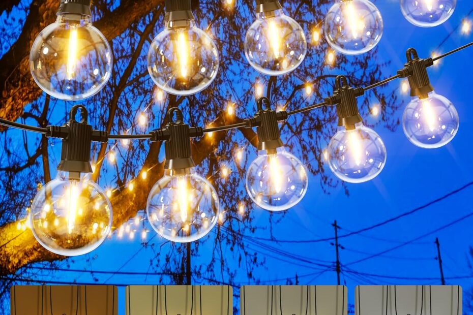 Illuminate Your Outdoors: Review of 100FT 4-Color LED String Lights