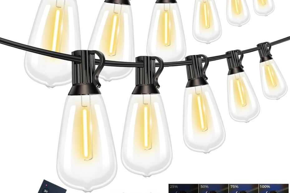 Illuminate Your Outdoors: Review of btfarm 100FT LED String Lights with Remote Control