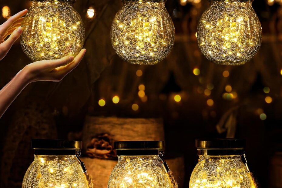 Illuminate Your Outdoors: Review of Cooo's 6 Pack Heavy Crackle Glass Solar Lanterns